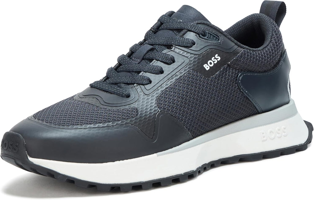 Mens Big Logo Mesh Mix Lace up Sneaker