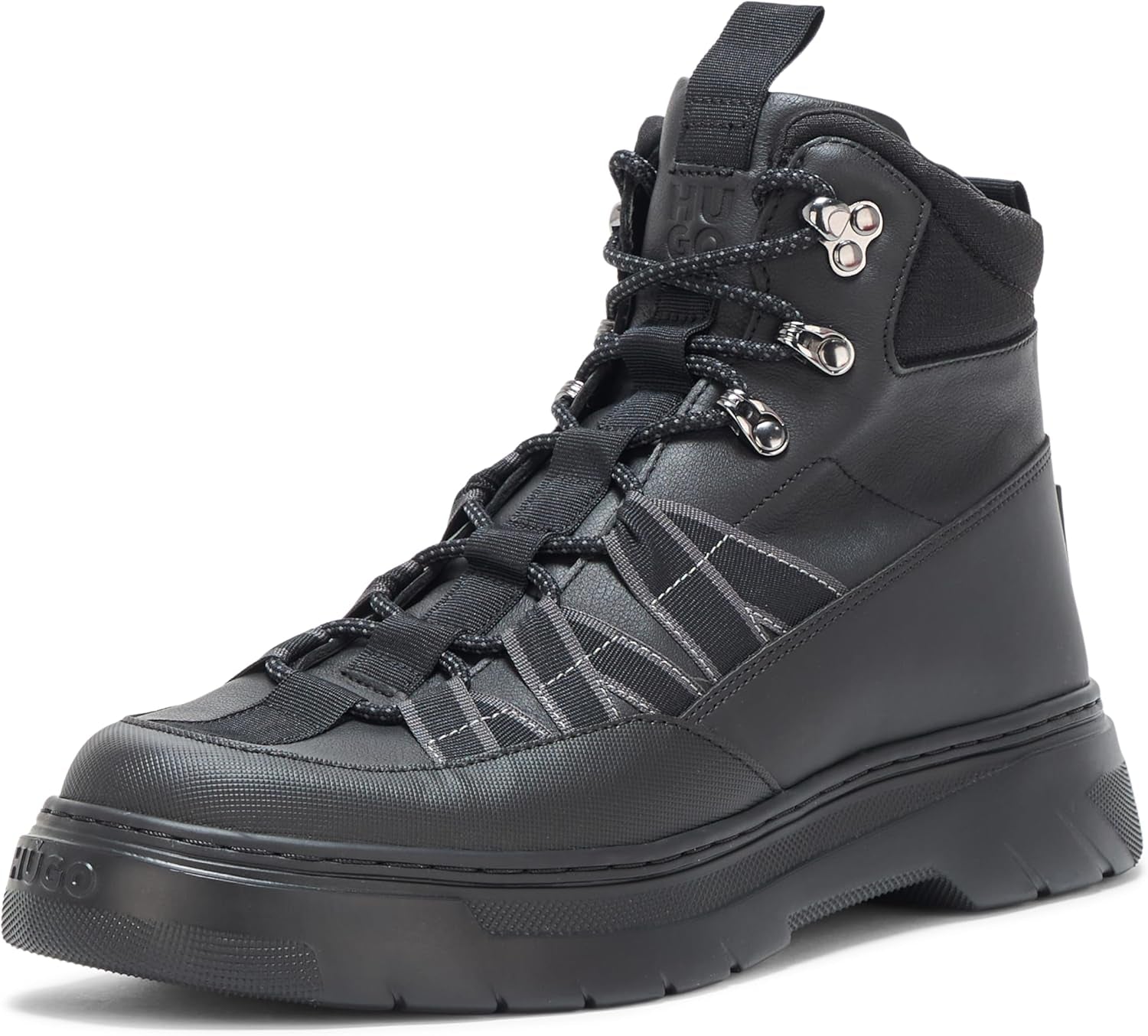 Mens High Top Hiking Style Lace up Boot