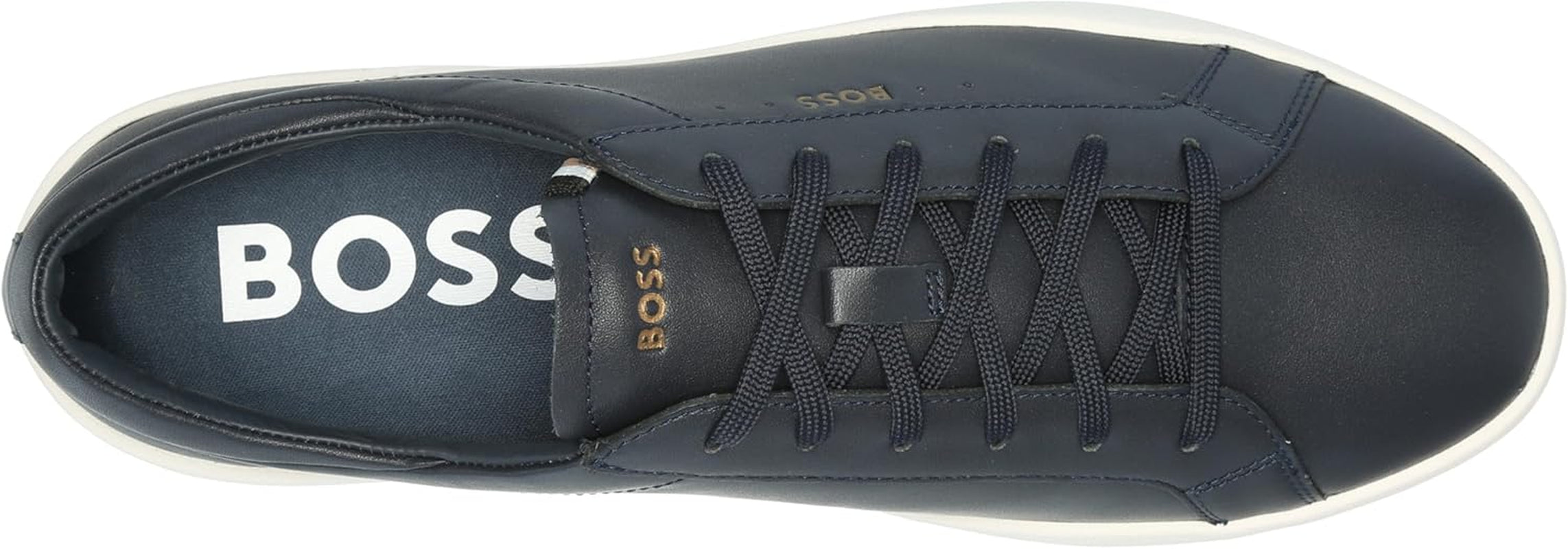 Mens Belwar Smooth Leather Low Top Sneaker