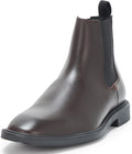 Brushed Leather Chelsea Boot, Dark Hazelnut, 8