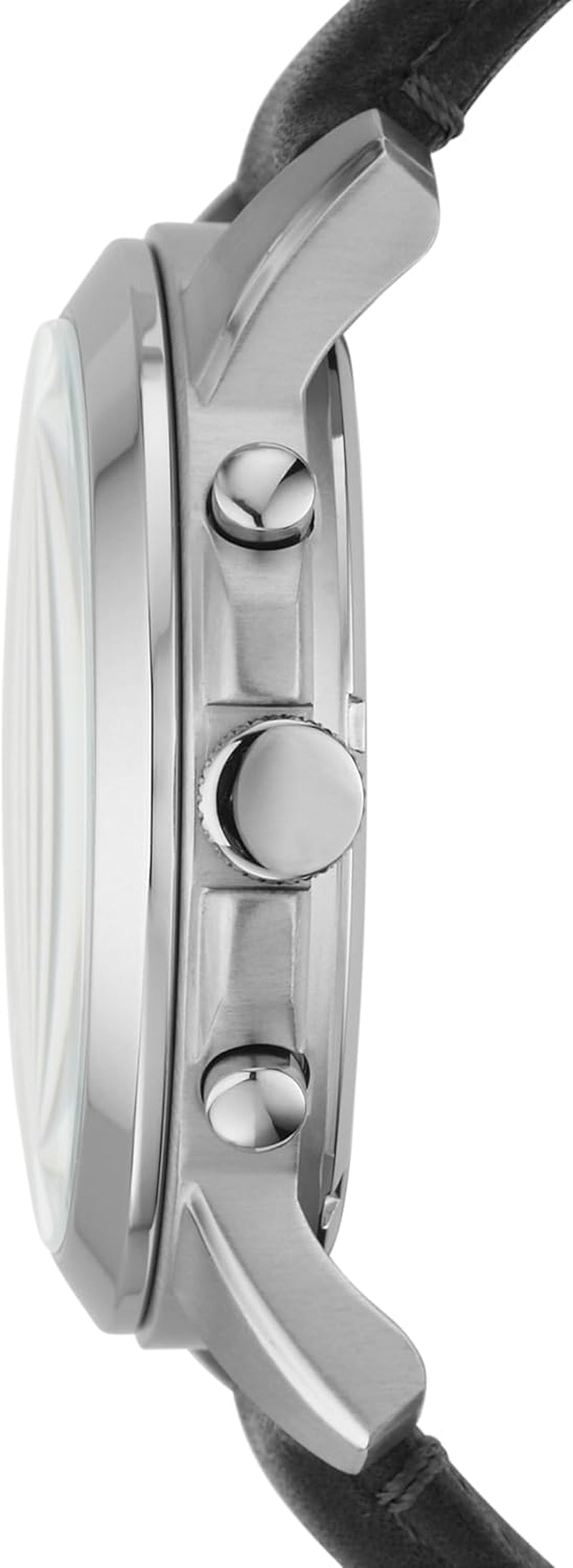 Men'S Grant Quartz Stainless Steel and Leather Chronograph Watch