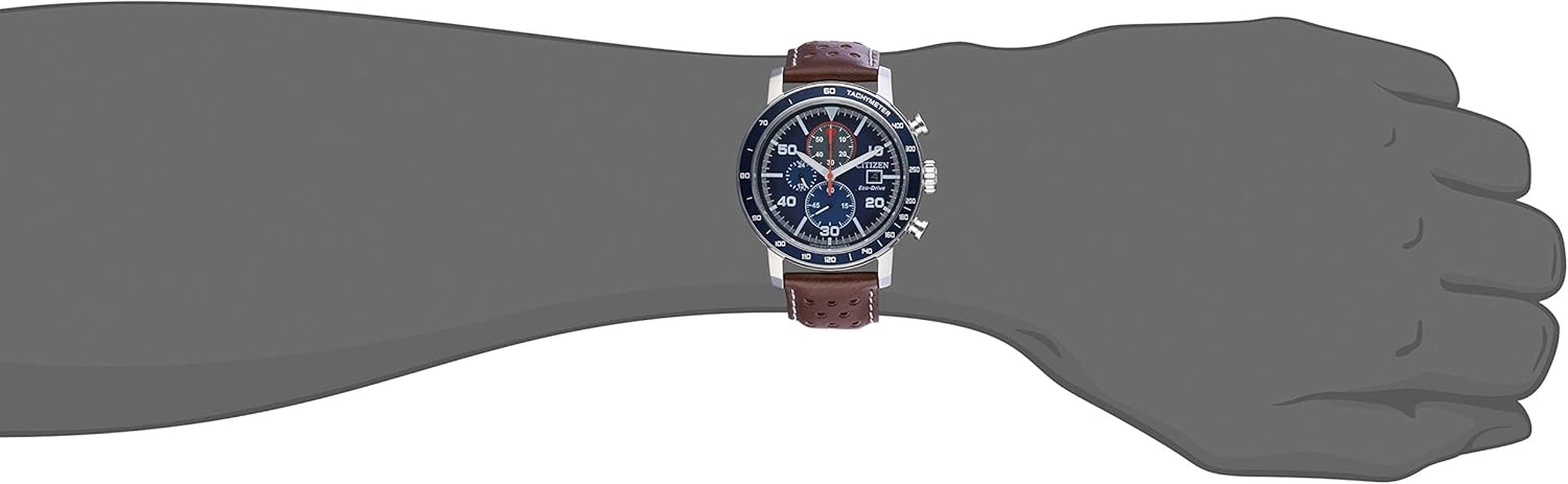 Citizen Men'S Eco-Drive Weekender Brycen Chronograph Watch in Stainless Steel