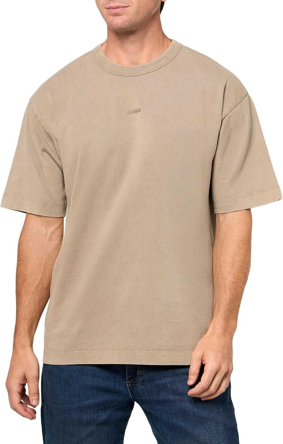 Men'S Space Dyed Small Logo T-Shirt
