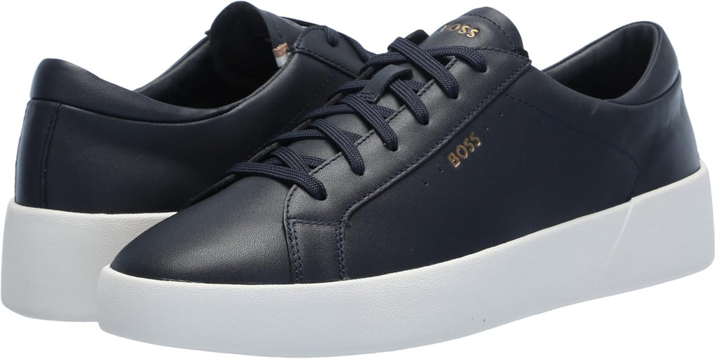 Mens Belwar Smooth Leather Low Top Sneaker