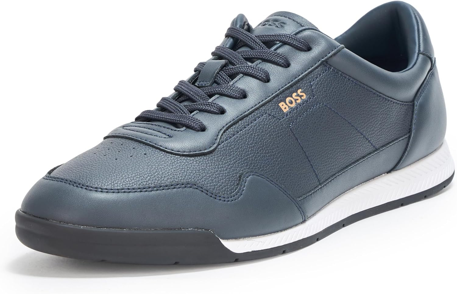 Men'S Titanium Low Profile Leather Sneakers
