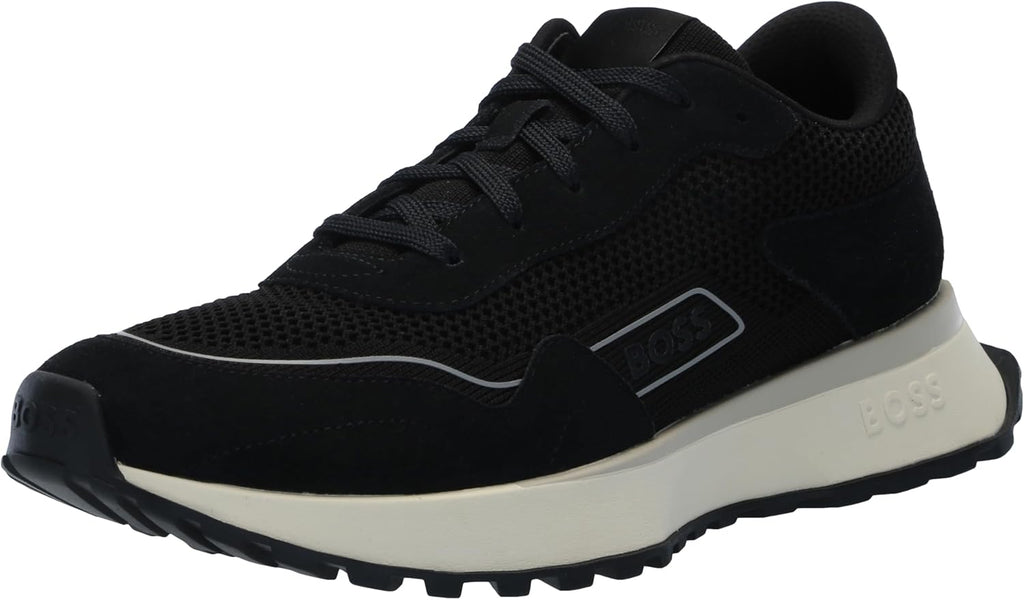 Men'S Side Logo Suede and Nylon Sporty Inspired Sneaker