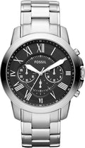 Men'S Grant Quartz Stainless Steel and Leather Chronograph Watch