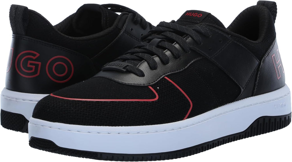 Mens Back Logo Lace up Sneakers