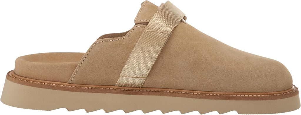 Men'S Slip on Top Buckle Suede Clogs