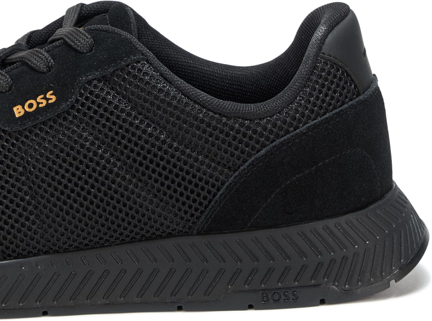 Mens Leather Mix Low Top Sneaker
