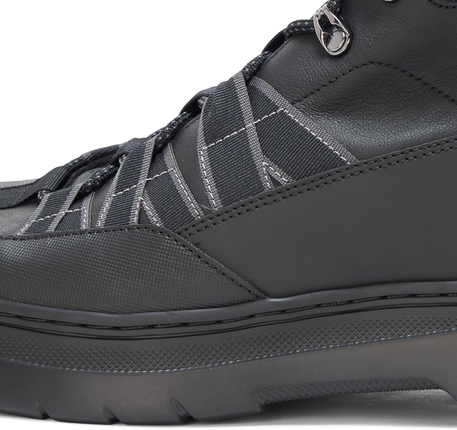 Mens High Top Hiking Style Lace up Boot