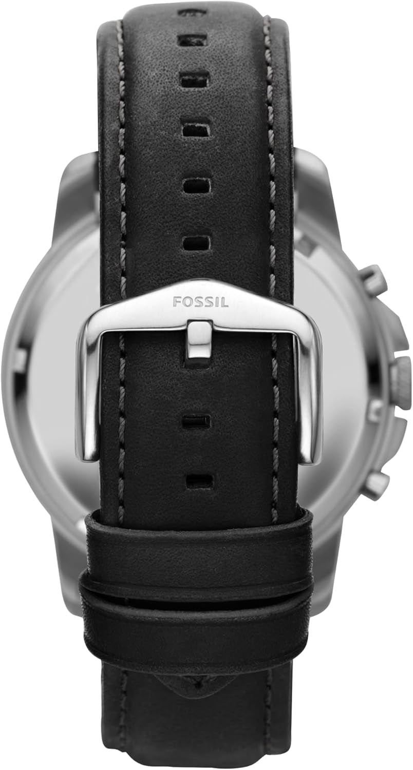 Men'S Grant Quartz Stainless Steel and Leather Chronograph Watch