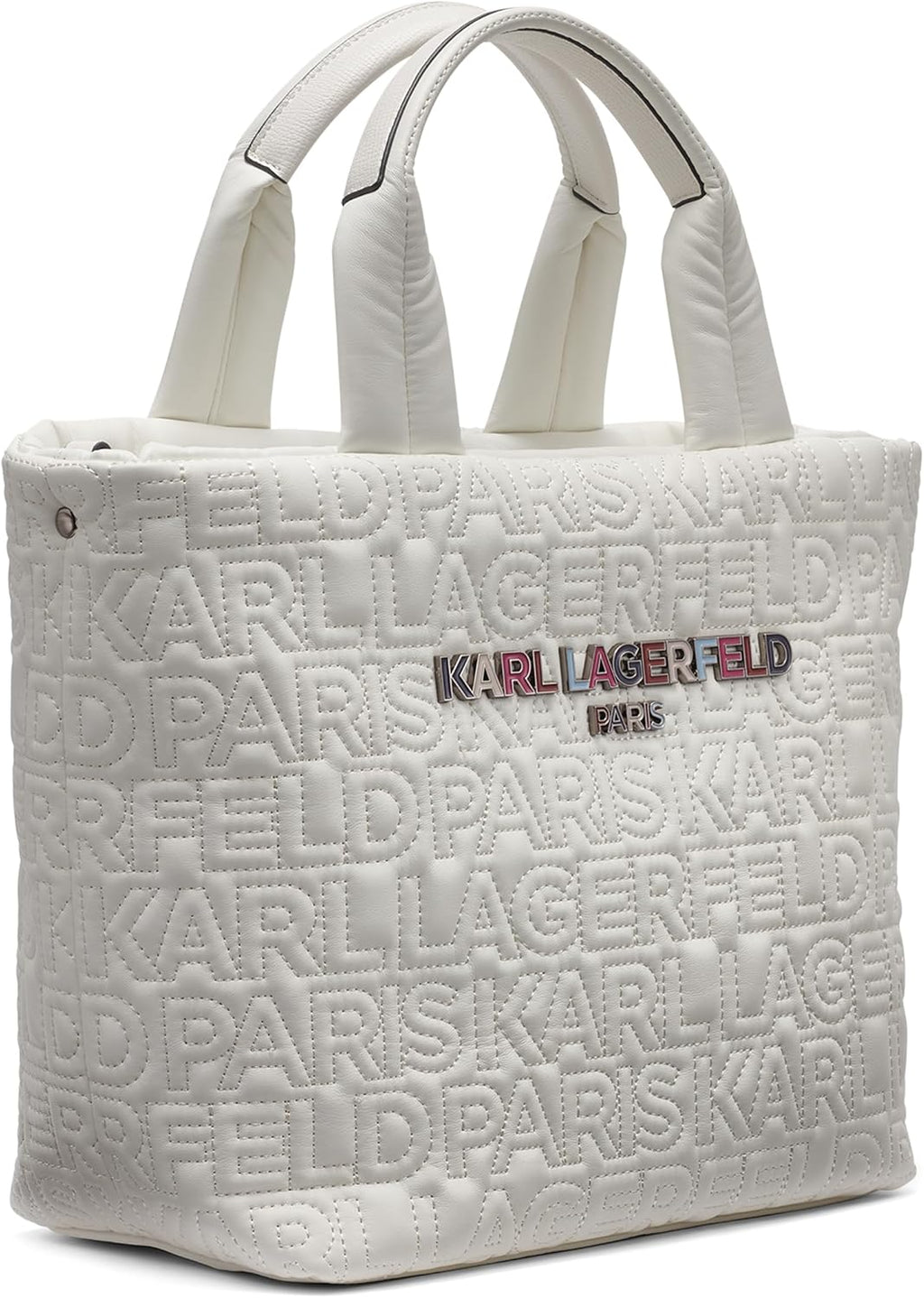 Paris Voyage Crossbody Tote Bag, Winter White Multi, One Size