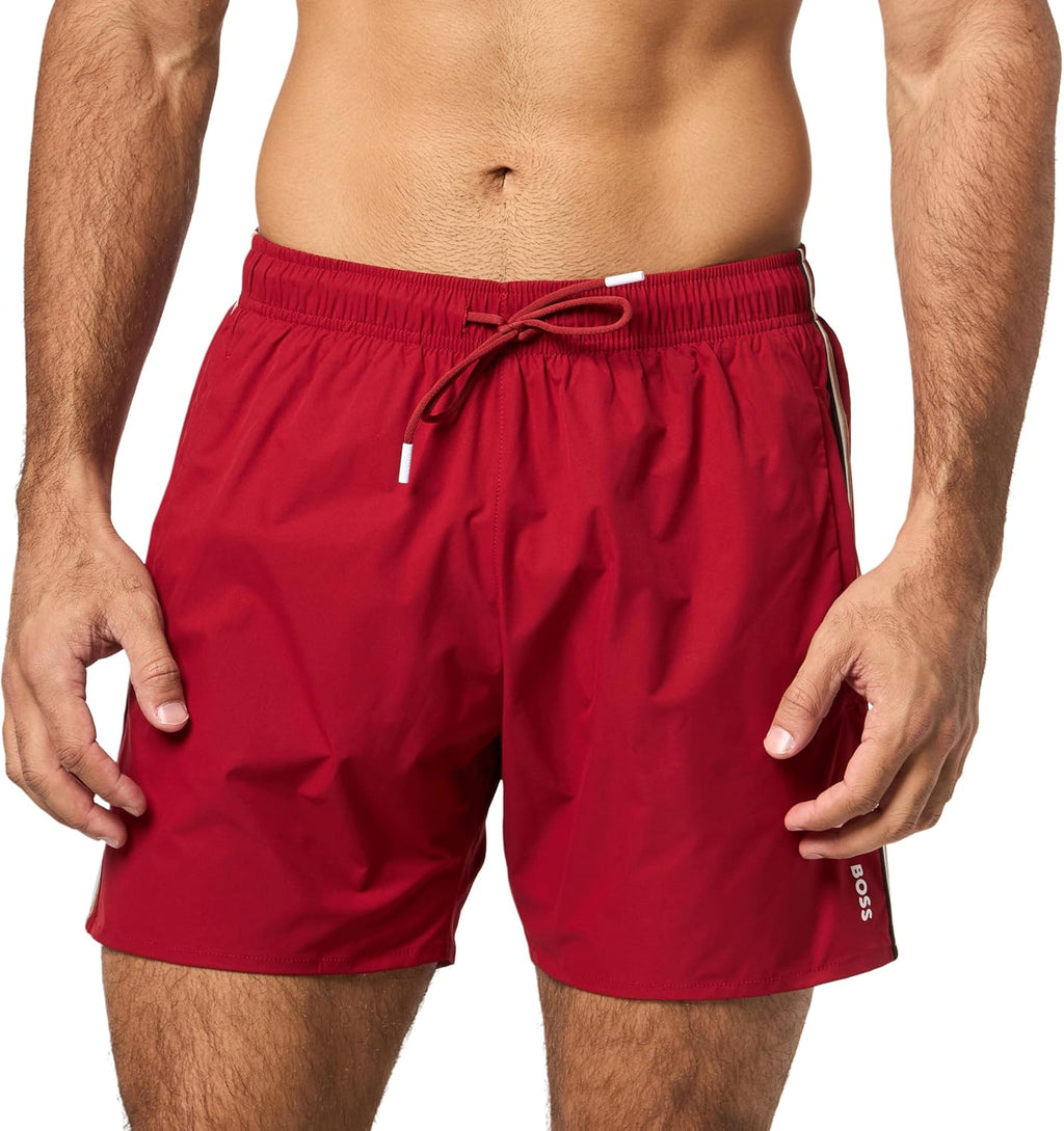 Men'S Iconic Stripe Swim Trunks