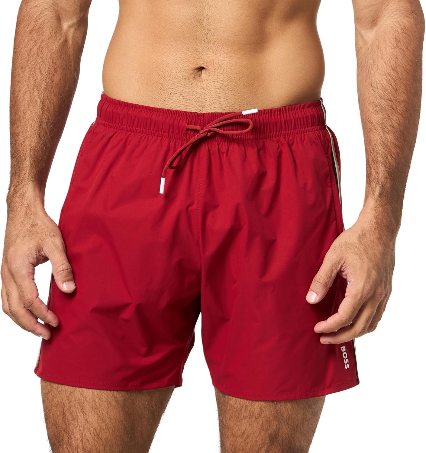 Men'S Iconic Stripe Swim Trunks