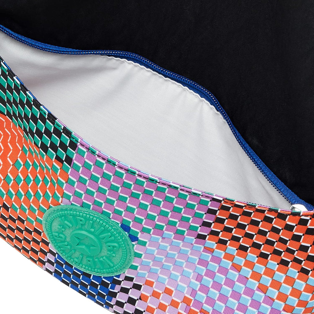 (キプリング) Women Casual Bag, Bold Tap Bl, Large Slimline Backpack Made from Upcycled Material