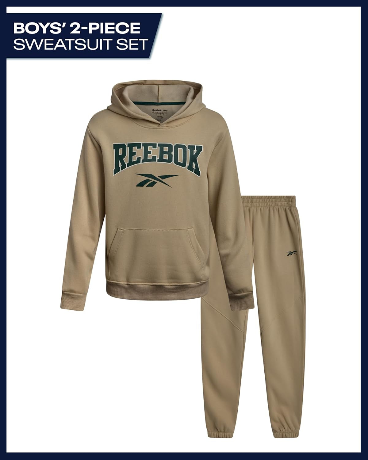 Boys Sweatsuit Set - 2 Piece Soft Fleece Pullover Hoodie Sweatshirt and Matching Jogger Sweatpants for Boys (4-12)