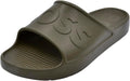 Mens Bold Logo Vinyl Slide Sandals