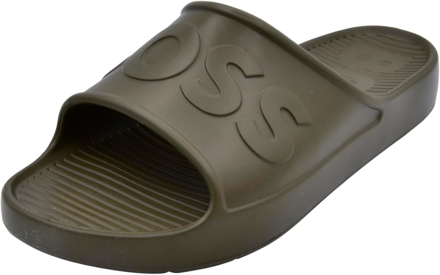 Mens Bold Logo Vinyl Slide Sandals