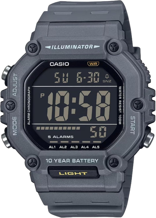 AE-1600H Series | Black | 10-Year Battery | LED Illuminator | Digital Watch