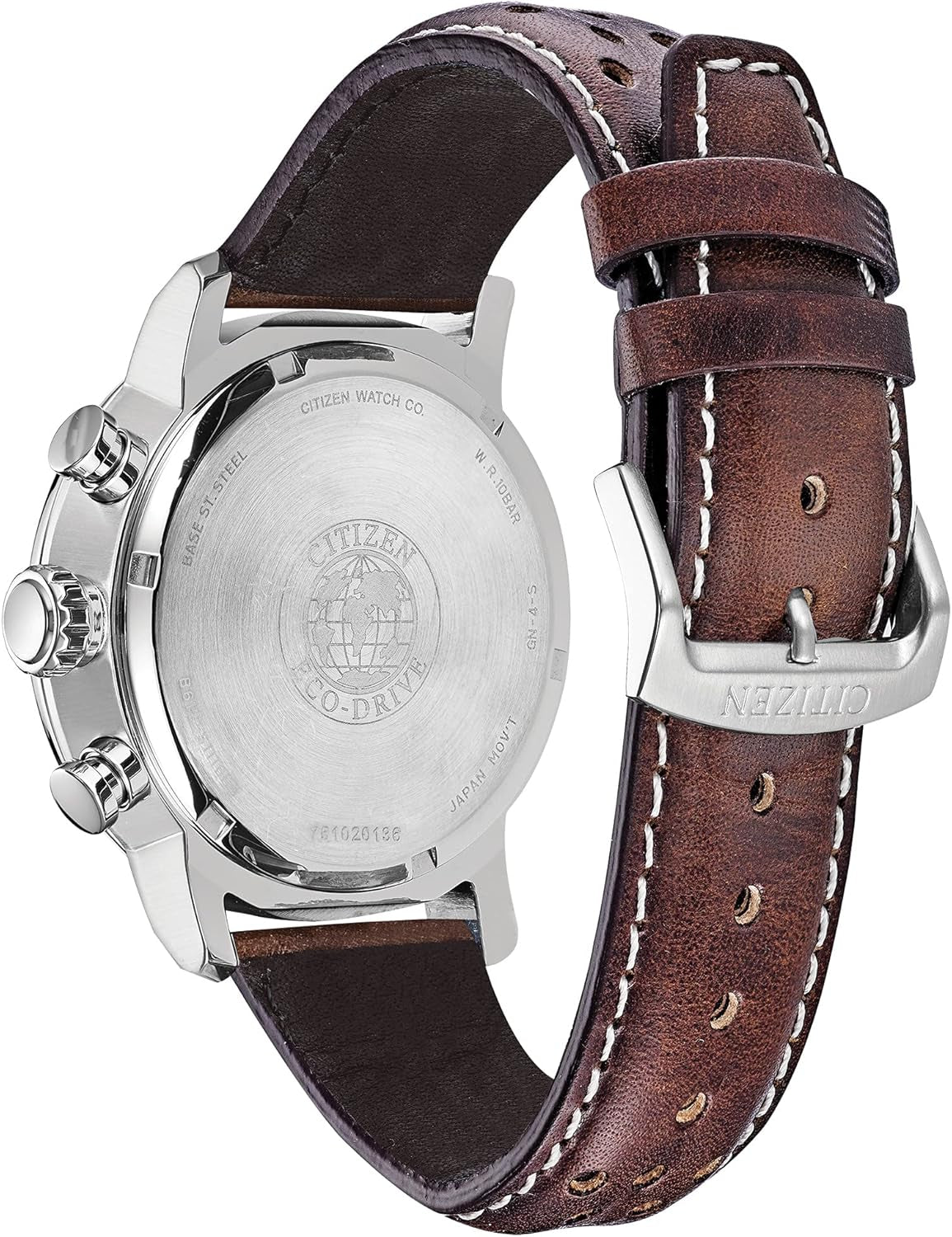 Citizen Men'S Eco-Drive Weekender Brycen Chronograph Watch in Stainless Steel