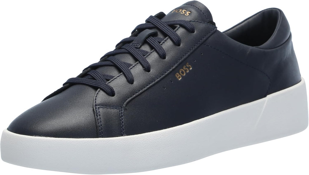 Mens Belwar Smooth Leather Low Top Sneaker