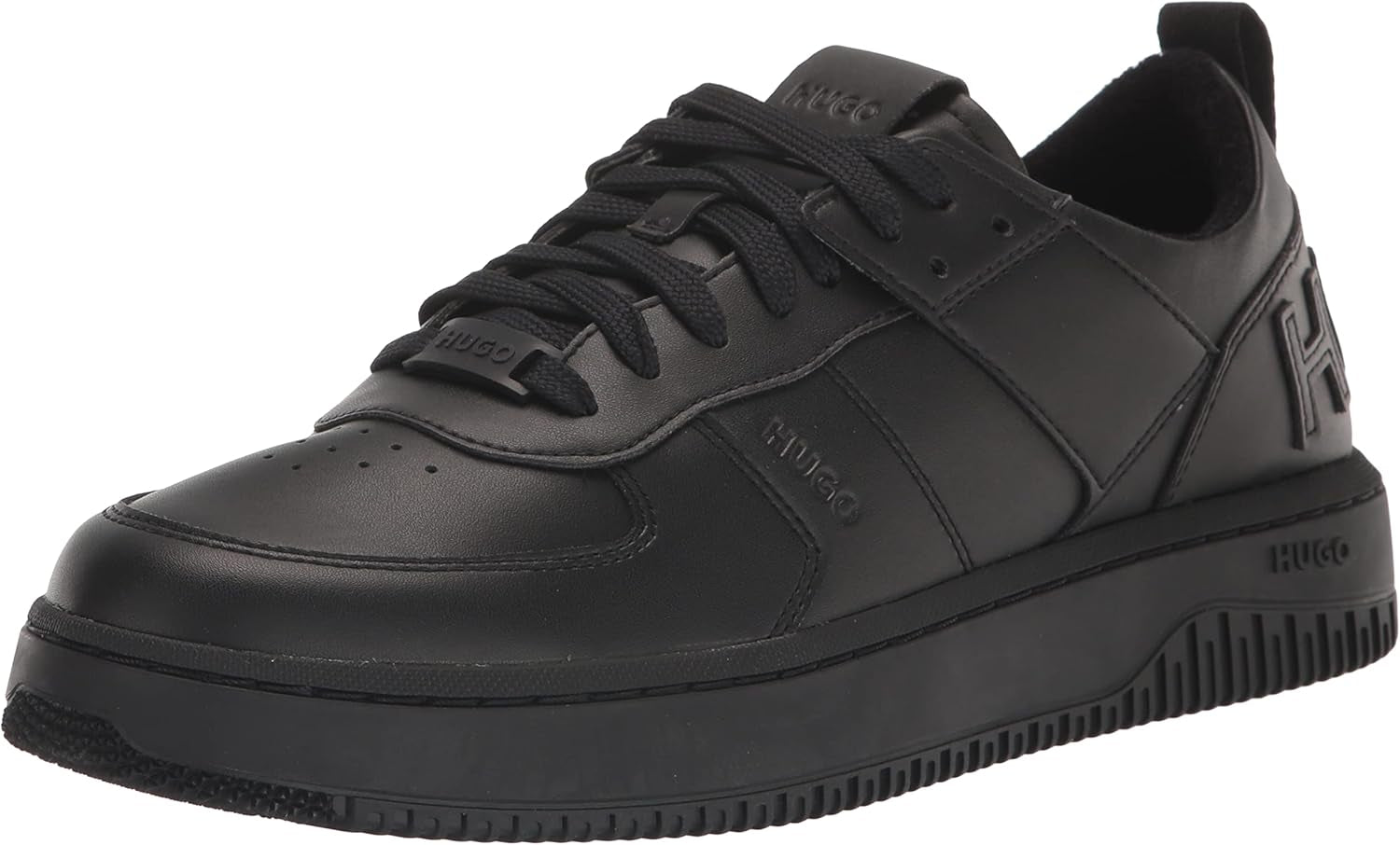 Mens Back Logo Lace up Sneakers