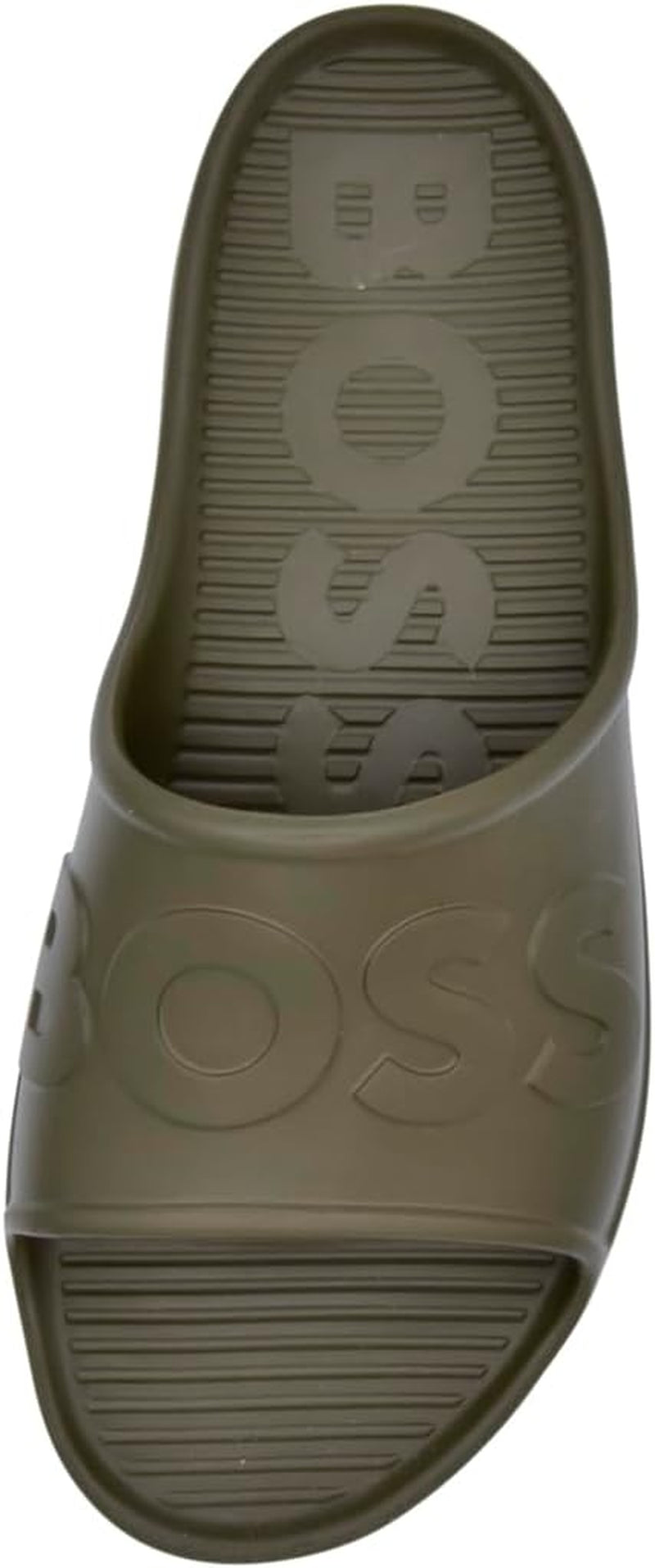 Mens Bold Logo Vinyl Slide Sandals