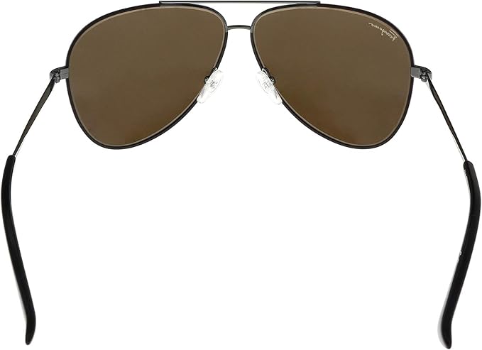 Salvatore Ferragamo Gafas de sol aviador SF131S 067 Gunmetal/Cocoa 2.362 in 131