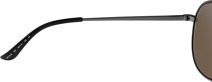 Salvatore Ferragamo Gafas de sol aviador SF131S 067 Gunmetal/Cocoa 2.362 in 131