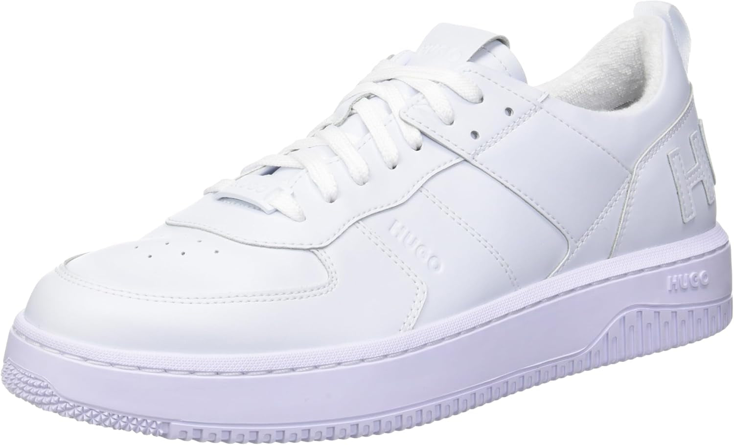Mens Back Logo Lace up Sneakers