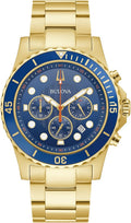 Men'S Classic Sport 6-Hand Chronograph Quartz Watch, Calendar Date, Luminous Hands and Markers, 100M Water Resistant, 44Mm