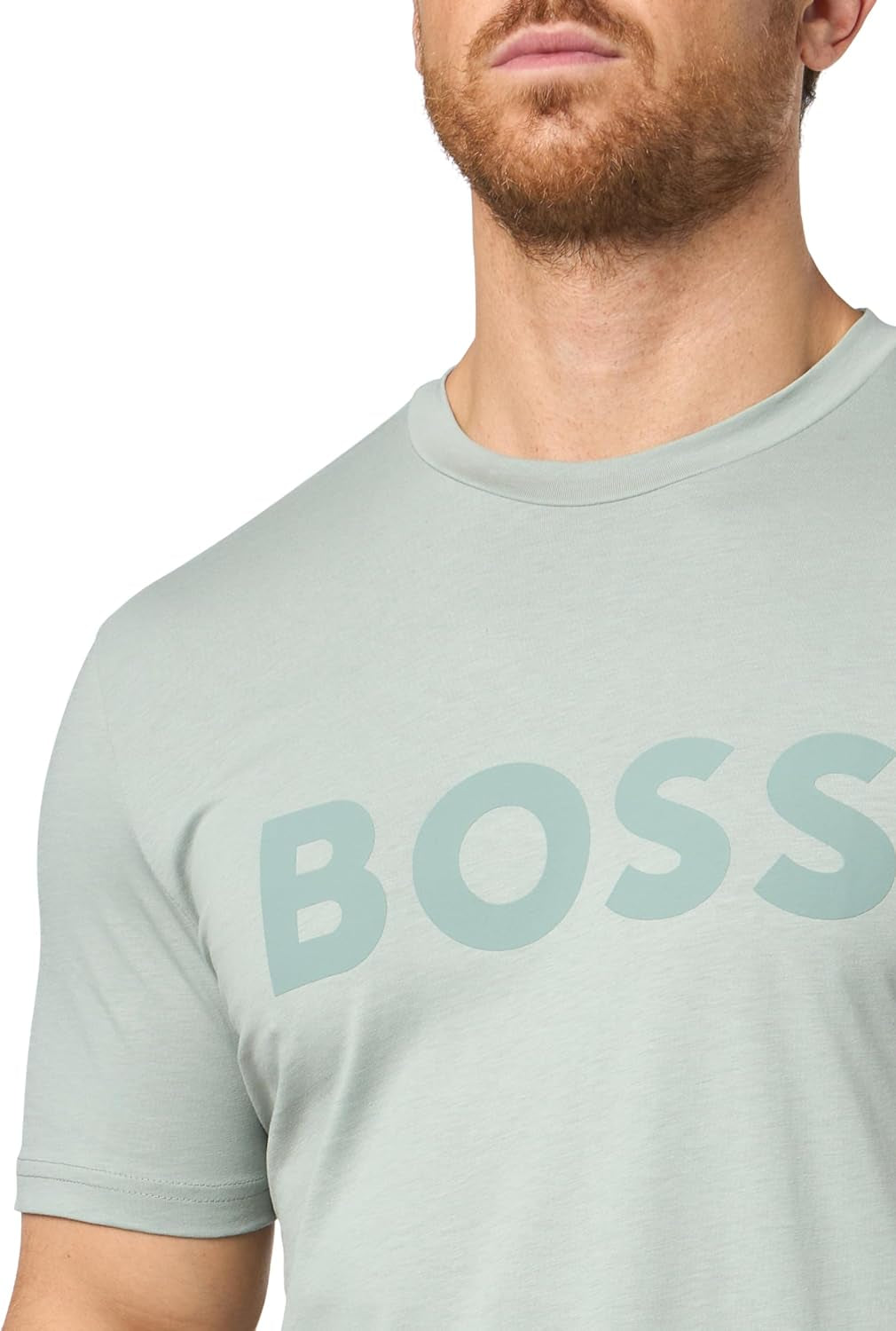 Mens Modern Bold Logo Stretch Jersey T-Shirtt-Shirt