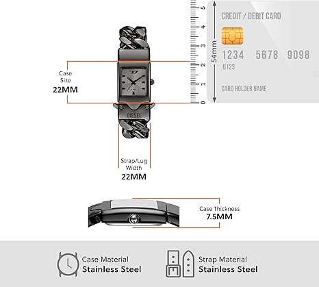 Diesel Reloj de acero inoxidable