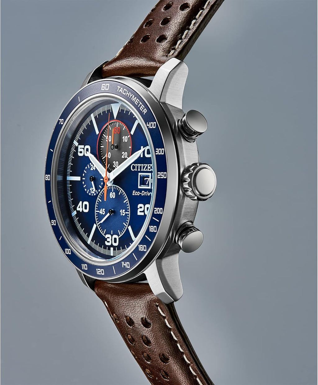 Citizen Men'S Eco-Drive Weekender Brycen Chronograph Watch in Stainless Steel