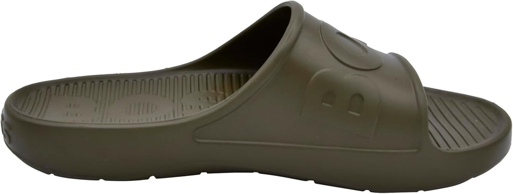 Mens Bold Logo Vinyl Slide Sandals
