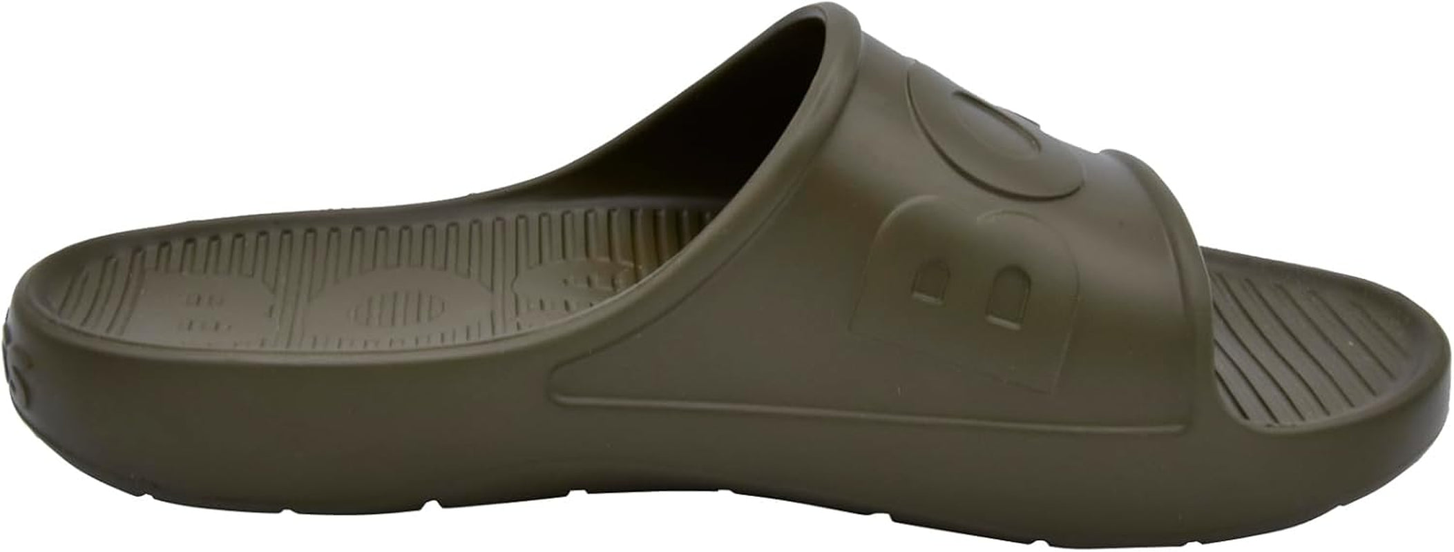Mens Bold Logo Vinyl Slide Sandals