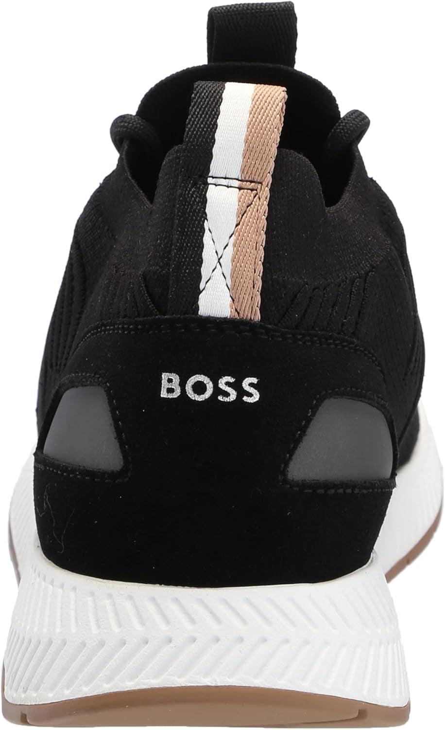 Mens Structured Knit Sock Running Sneaker