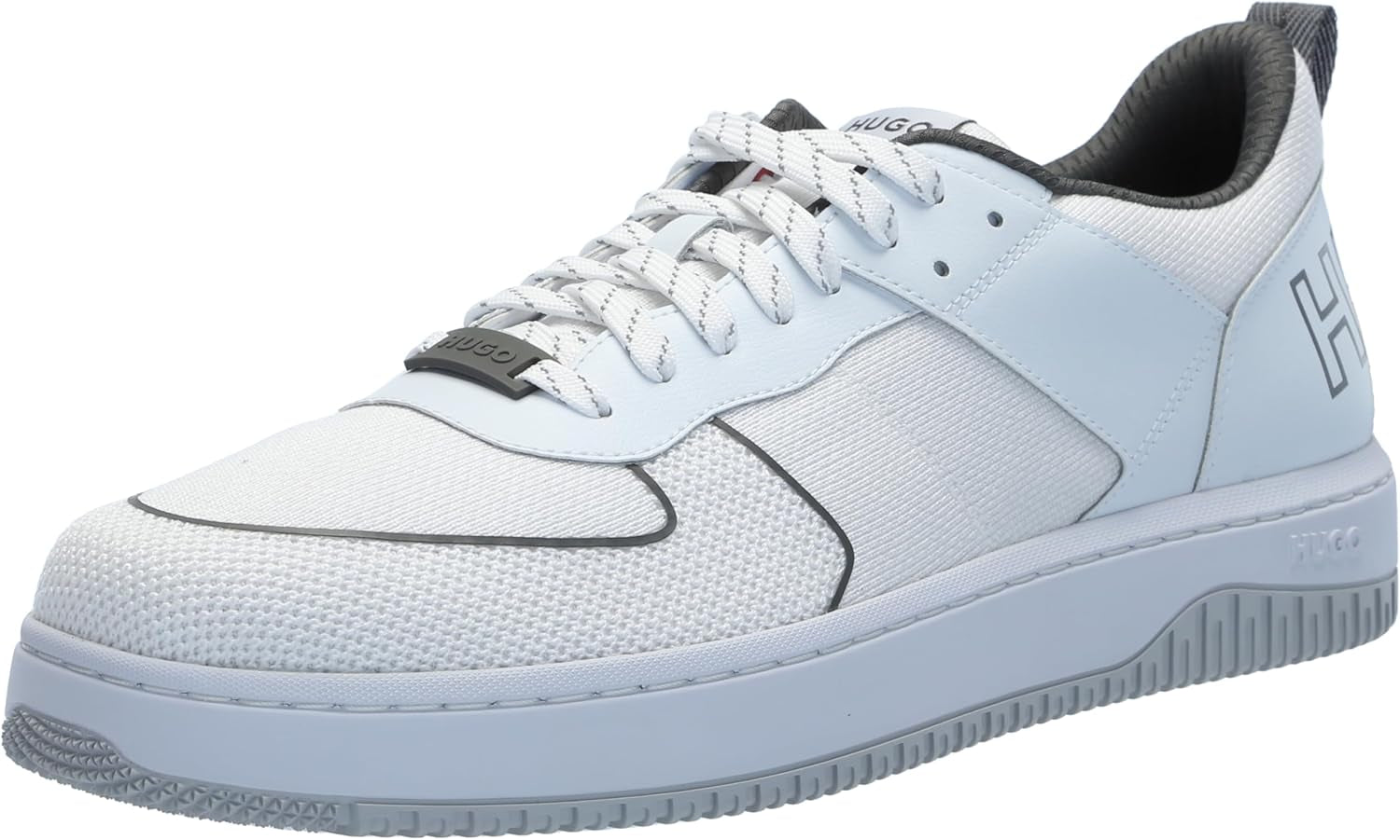 Mens Back Logo Lace up Sneakers