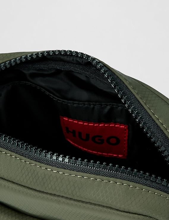 HUGO mens Mesh Logo Small Crossbody Bag