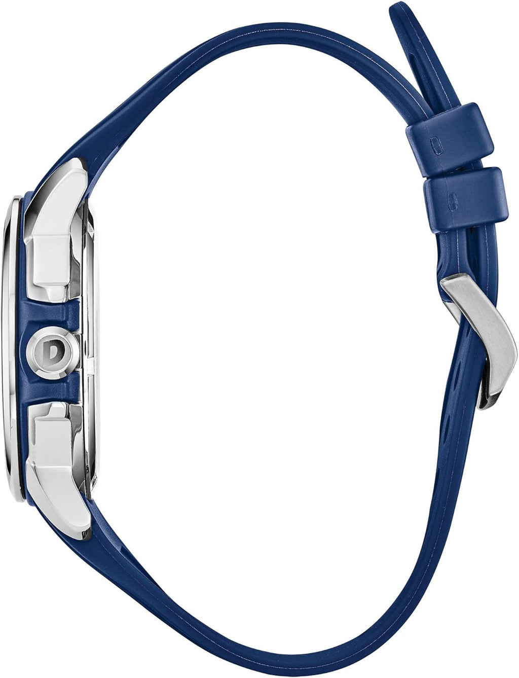 Men'S Eco-Drive Weekender Watch in Stainless Steel with Blue Polyurethane Strap, Blue Dial (Model: AW1158-05L)