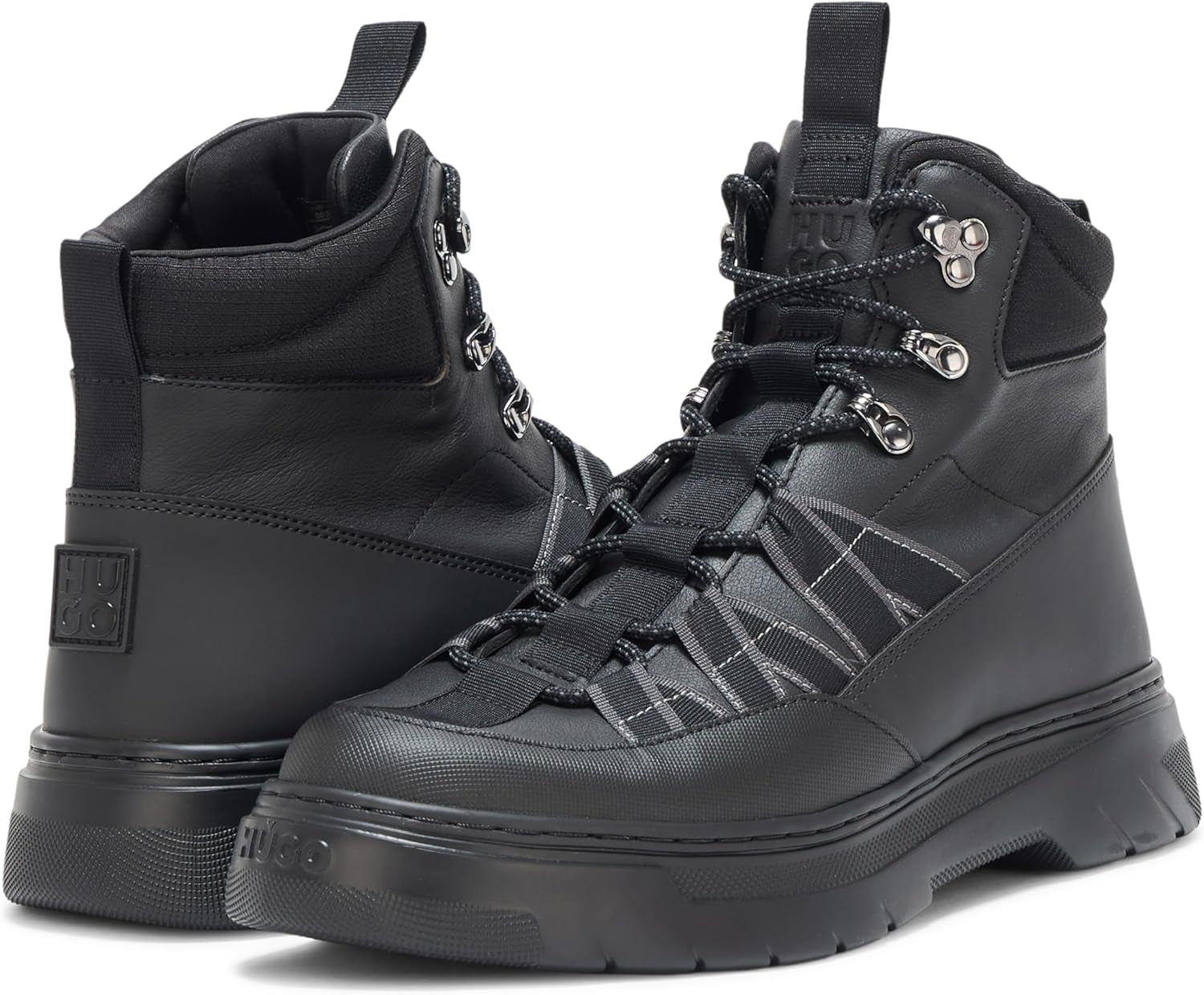 Mens High Top Hiking Style Lace up Boot