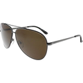 Salvatore Ferragamo Gafas de sol aviador SF131S 067 Gunmetal/Cocoa 2.362 in 131