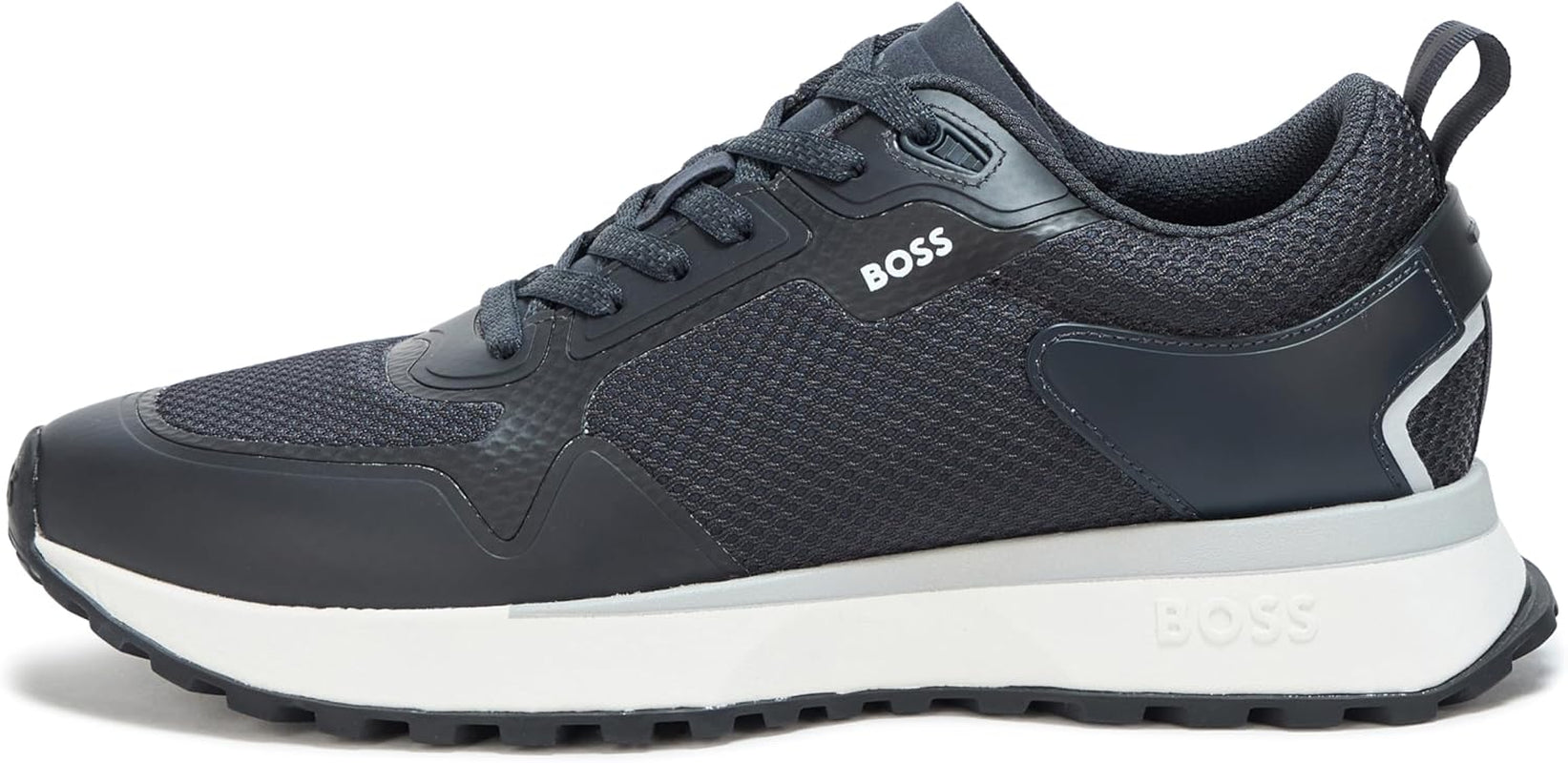 Mens Big Logo Mesh Mix Lace up Sneaker