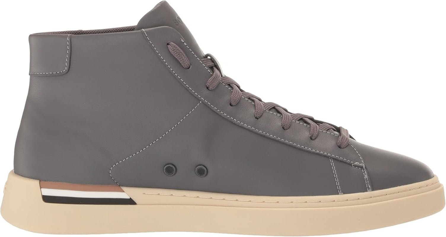 Mens Clint High Top Leather Sneaker