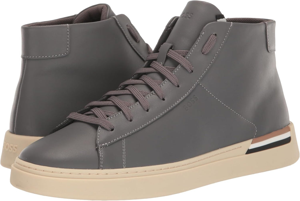 Mens Clint High Top Leather Sneaker