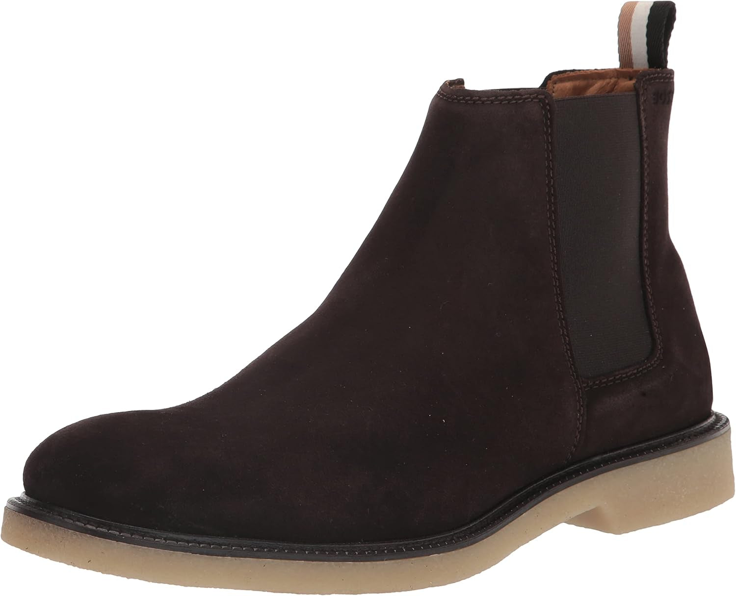 Mens Suede Chelsea Boot with Emed Logo