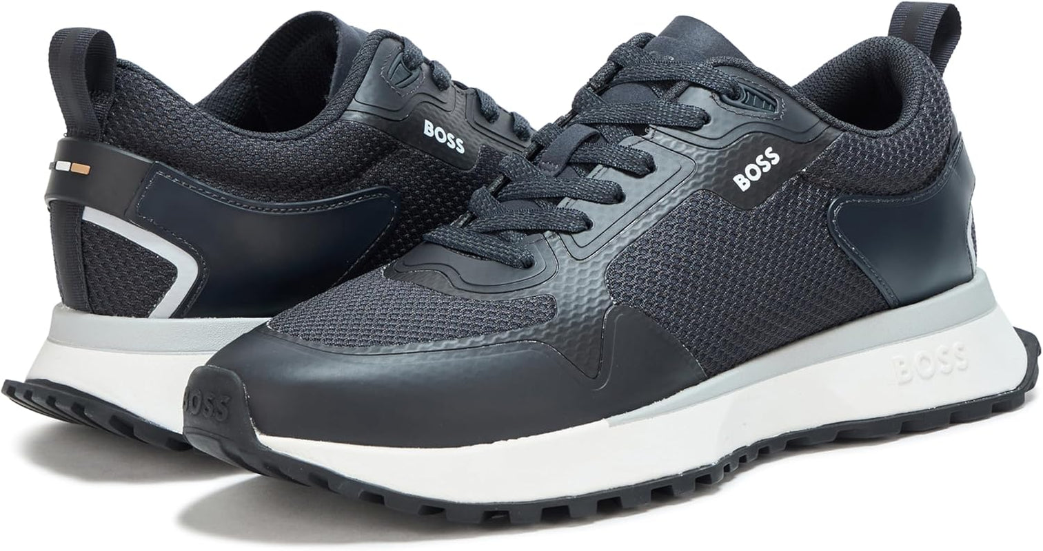 Mens Big Logo Mesh Mix Lace up Sneaker