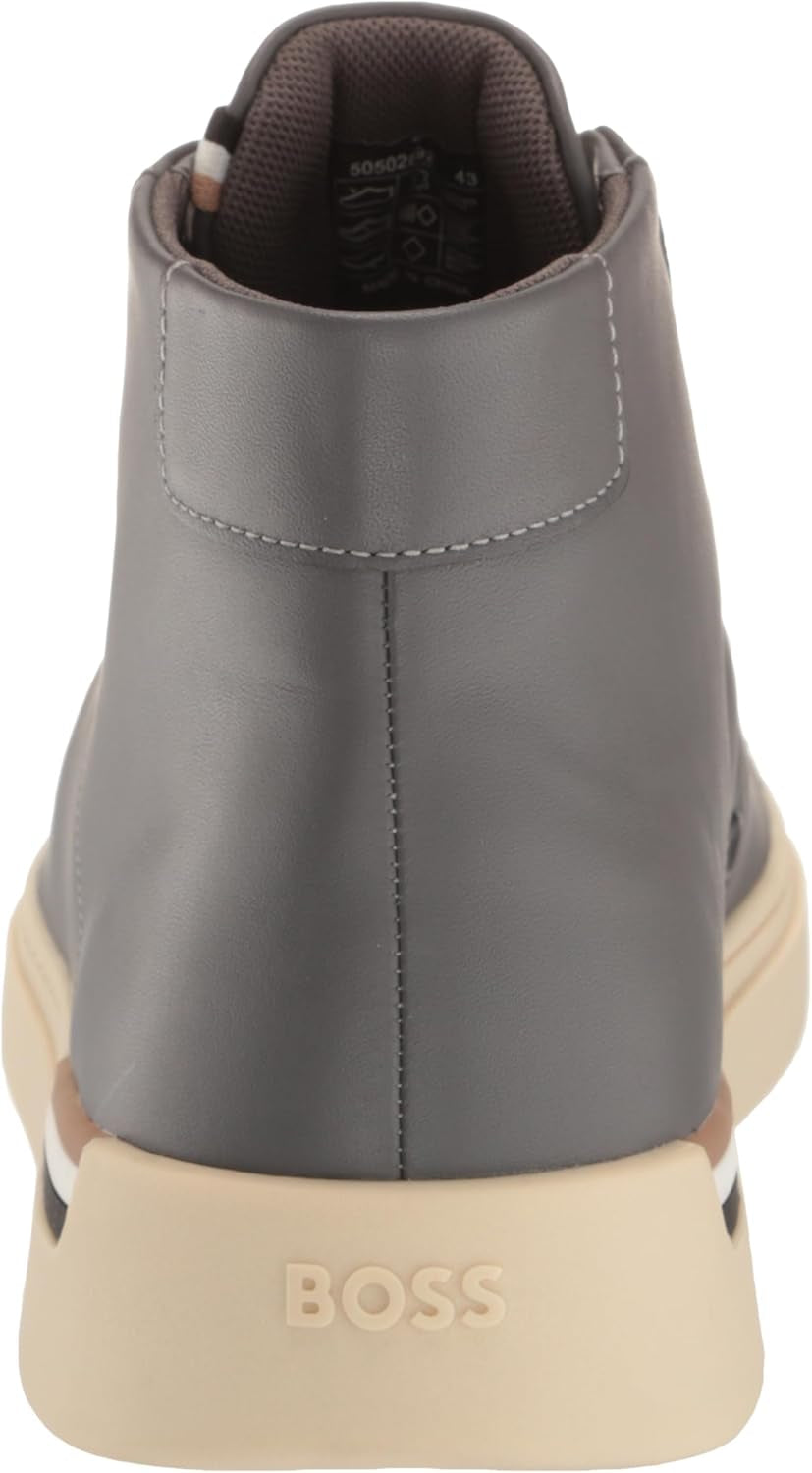 Mens Clint High Top Leather Sneaker