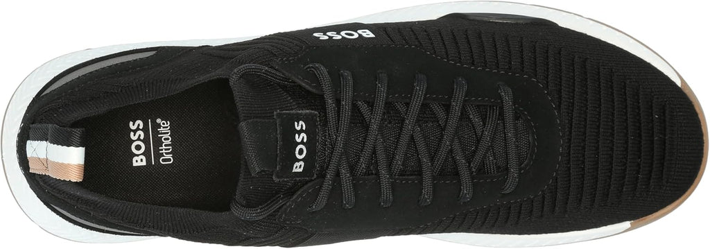 Mens Structured Knit Sock Running Sneaker